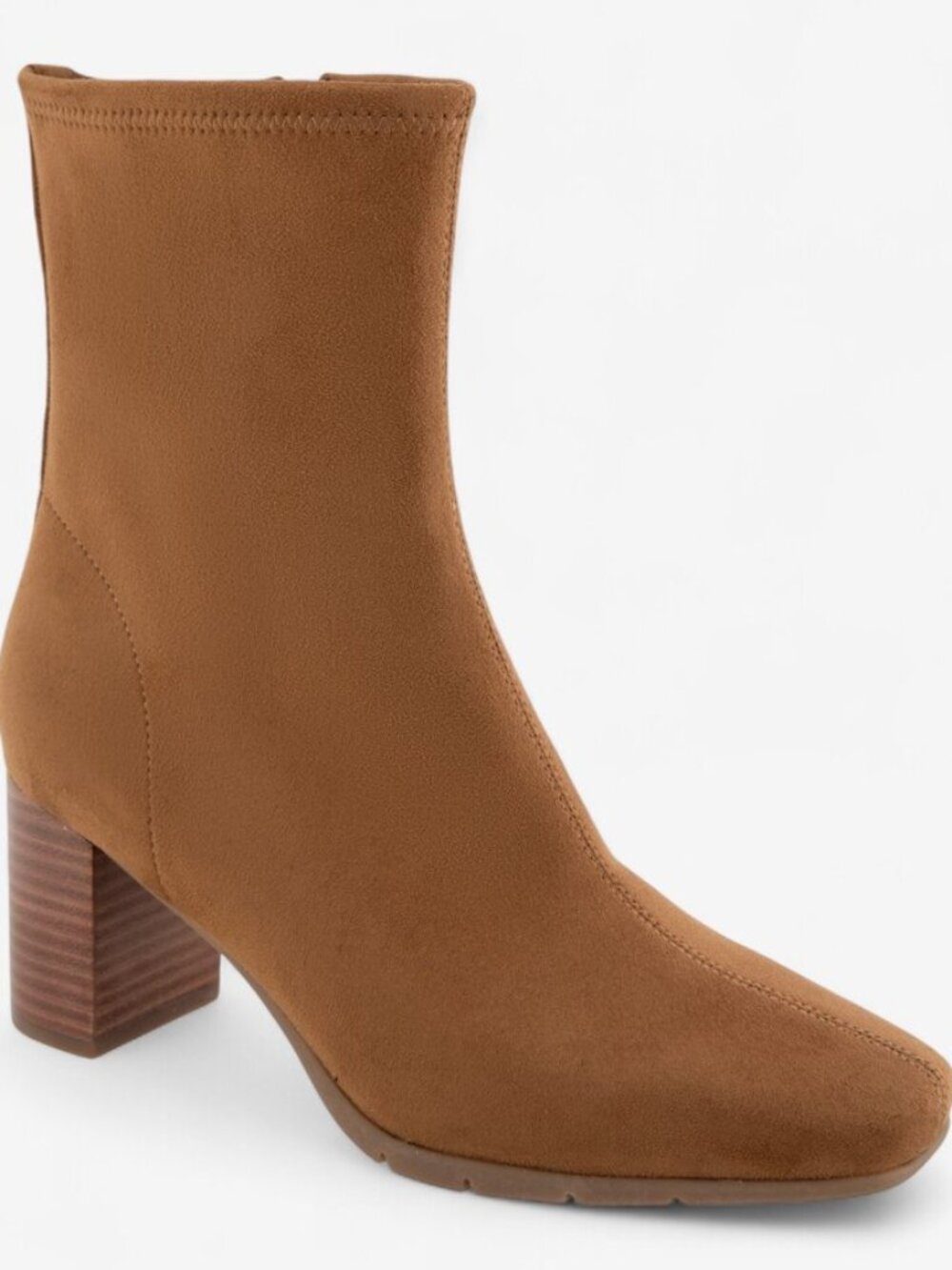 Aerosoles Miley Women’s Ankle Boots Tobacco Brown Faux Suede Size 10.5 M NWT